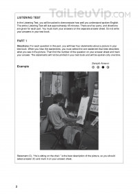 Đề thi thử TOEIC sát đề thi thật 2021 kèm đáp án - Test 2