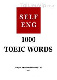 1000 Toeic words thường gặp