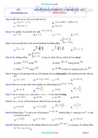 Bài tập trắc nghiệm Toán 10 dạng phương trình đường thẳng (có đáp án chi tiết)